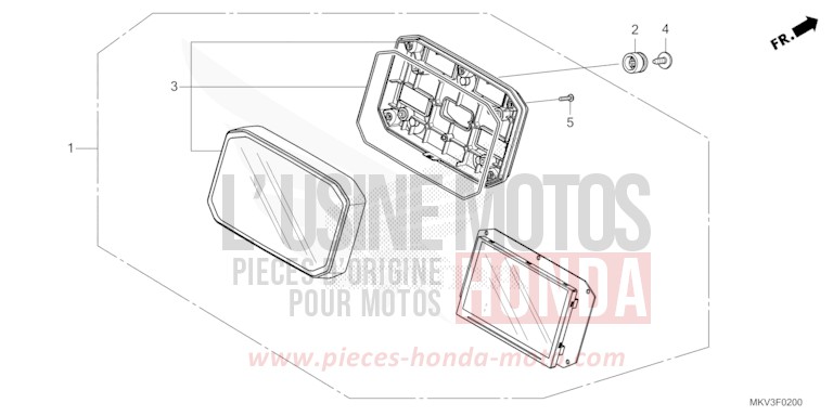 COMPTEUR von Forza 750 IRIDIUM GRAY METALLIC (NHC65) von 2023